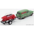 Schuco OPEL OLYMPIA VAN KUNDENDIENST 1950 WITH TRAILER + MASSERSCHMITT KR