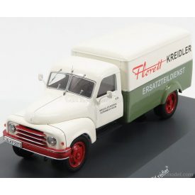   SCHUCO HANOMAG L28 TRUCK KASTEN KREIDLER WITH MOTORCYCLE AND FIGURE 1960