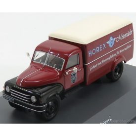   SCHUCO HANOMAG L28 TRUCK KASTEN HOREX WITH MOTORCYCLE AND FIGURE 1960