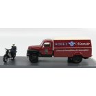 SCHUCO HANOMAG L28 TRUCK KASTEN HOREX WITH MOTORCYCLE AND FIGURE 1960