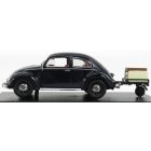 Schuco VOLKSWAGEN BEETLE KAFER 1951 WITH TRAILER