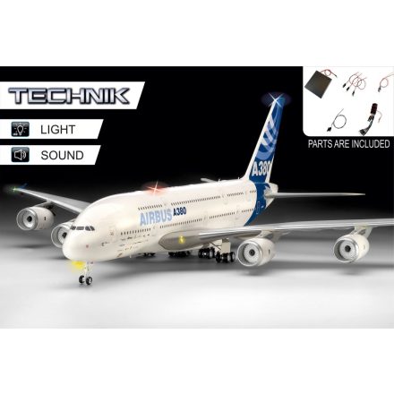 Revell Technik Airbus A380-800 makett (hang+fény)