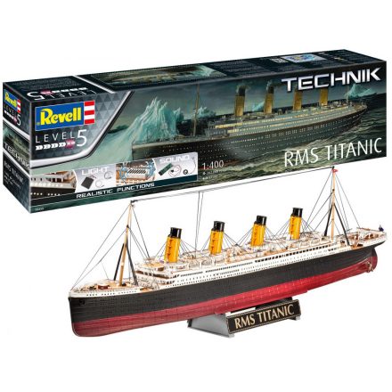 Revell R.M.S Titanic Tecknik (hang és fény) makett