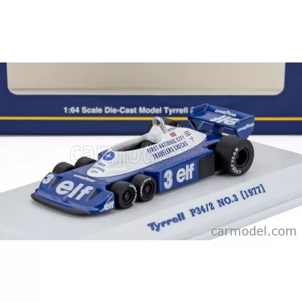 KYOSHO TYRRELL F1 P34/2 ELF 6 WHEELER N 3 SEASON 1977 RONNIE PETERSON