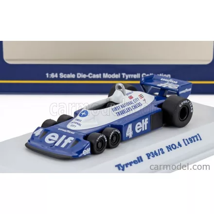 KYOSHO TYRRELL F1 P34/2 ELF 6 WHEELER N 4 SEASON 1977 PATRICK DEPAILLER