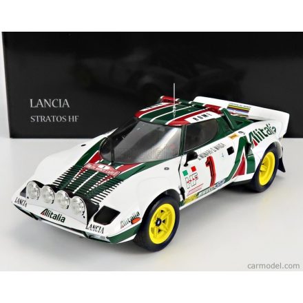 Kyosho LANCIA STRATOS HF ALITALIA (night version) N 1 WINNER RALLY MONTECARLO 1977 S.MUNARI - S.MAIGA