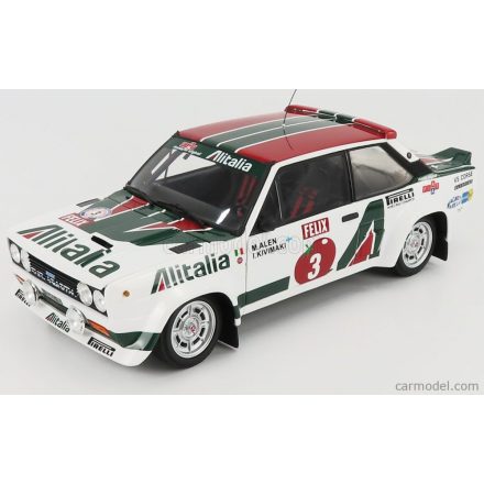 Kyosho FIAT 131 ABARTH TEAM ALITALIA N 3 RALLY 1000 LAKES 1978 M.ALEN - I.KIVIMAKI