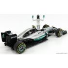 Minichamps MERCEDES BENZ F1 W07 HYBRID AMG PETRONAS N 6 ABU DHABI GP WITH FIGURE NICO ROSBERG 2016 WORLD CHAMPION