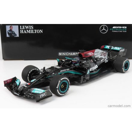 Minichamps MERCEDES F1 W12 MERCEDES M12 EQ POWER+ TEAM AMG PETRONAS MOTORSPORT FORMULA ONE N 44 WINNER BAHRAIN GP 2021 LEWIS HAMILTON
