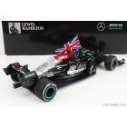 Minichamps MERCEDES F1 W12 MERCEDES M12 EQ POWER+ TEAM AMG PETRONAS N 44 WINNER BRITISH SILVERSTONE GP (WITH FLAG) 2021 L.HAMILTON