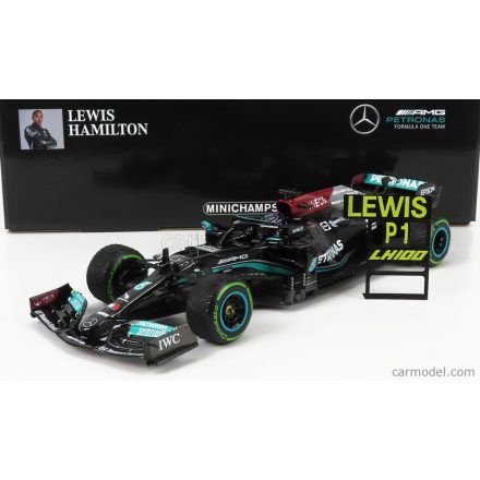 Minichamps MERCEDES F1 W12 MERCEDES M12 EQ POWER+ TEAM AMG PETRONAS MOTORSPORT FORMULA ONE N 44 WINNER SOTCHI RUSSIAN GP 2021 LEWIS HAMILTON - 100th VICTORY F1