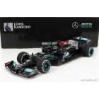 Minichamps MERCEDES F1 W12 MERCEDES M12 EQ POWER+ TEAM AMG PETRONAS MOTORSPORT FORMULA ONE N 44 WINNER BRAZILIAN GP (WITH FLAG) 2021 LEWIS HAMILTON