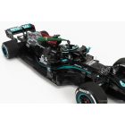 Minichamps MERCEDES F1 W12 MERCEDES M12 EQ POWER+ TEAM AMG PETRONAS MOTORSPORT FORMULA ONE N 44 WINNER BRAZILIAN GP (WITH FLAG) 2021 LEWIS HAMILTON