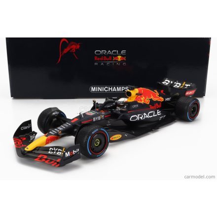 Minichamps RED BULL F1 RB18 TEAM ORACLE RED BULL RACING N 1 WORLD CHAMPION 3rd MONACO GP WITH RAIN TIRES 2022 MAX VERSTAPPEN