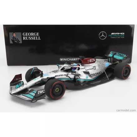 Minichamps MERCEDES F1 W13E TEAM MERCEDES-AMG PETRONAS F1 N 63 WINNER BRAZILIAN GP 2022 GEORGE RUSSEL