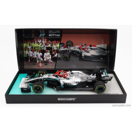Minichamps MERCEDES F1 W10 EQ POWER+ TEAM AMG PETRONAS MOTORSPORT N 44 WORLD CHAMPION WINNER MONACO GP 2019 LEWIS HAMILTON