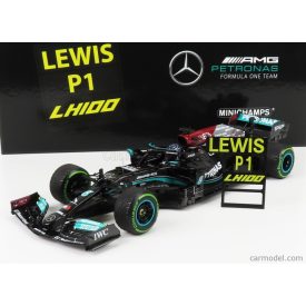   Minichamps MERCEDES F1 W12 MERCEDES M12 EQ POWER+ TEAM AMG PETRONAS MOTORSPORT FORMULA ONE N 44 WINNER SOTCHI RUSSIAN GP 2021 LEWIS HAMILTON - 100th VICTORY F1 - WITH PIT BOARD