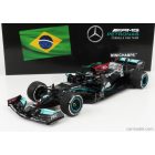 Minichamps MERCEDES F1 W12 MERCEDES M12 EQ POWER+ TEAM AMG PETRONAS MOTORSPORT FORMULA ONE N 44 WINNER BRAZILIAN GP (WITH FLAG) 2021 LEWIS HAMILTON