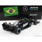 Minichamps MERCEDES F1 W12 MERCEDES M12 EQ POWER+ TEAM AMG PETRONAS MOTORSPORT FORMULA ONE N 44 WINNER BRAZILIAN GP (WITH FLAG) 2021 LEWIS HAMILTON