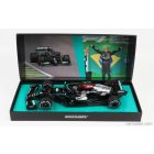 Minichamps MERCEDES F1 W12 MERCEDES M12 EQ POWER+ TEAM AMG PETRONAS MOTORSPORT FORMULA ONE N 44 WINNER BRAZILIAN GP (WITH FLAG) 2021 LEWIS HAMILTON