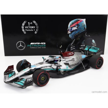 Minichamps MERCEDES F1 W13E TEAM MERCEDES-AMG PETRONAS F1 N 63 WINNER BRAZILIAN GP 2022 GEORGE RUSSEL