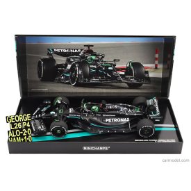   Minichamps MERCEDES GP F1 W14 TEAM MERCEDES-AMG PETRONAS FORMULA ONE N 63 7th BAHRAIN GP WITH PIT BOARD 2023 GEORGE RUSSEL