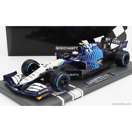 Minichamps Williams F1 FW43B MERCEDES M12 EQ POWER+ TEAM WILLIAMS RACING N 6 BELGIUM GP 2021 NICHOLAS LATIFI