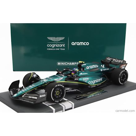 Minichamps ASTON MARTIN F1 AMR23 TEAM ARAMCO COGNIZANT N 14 3rd BAHRAIN GP 2023 FERNANDO ALONSO - 99th F1 PODIUM