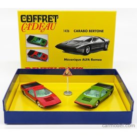   EDICOLA ALFA ROMEO SET 2X 33 CARABO BERTONE 1968 - COFFRET BOX