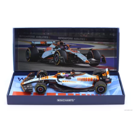 Minichamps WILLIAMS F1 FW45 TEAM WILLIAMS RACING GULF N 23 SINGAPORE GP 2023 ALEXANDER ALBON