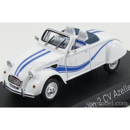 Norev Citroën 2CV Cabriolet Azelle 1990 White with Blue Deco