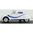 Norev Citroën 2CV Cabriolet Azelle 1990 White with Blue Deco