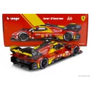Burago FERRARI 499P 3.0L TURBO V6 TEAM FERRARI AF CORSE N 50 WINNER 24h LE MANS 2024 ANTONIO FUOCO - MIGUEL MOLINA - NICKLAS NIELSEN