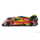 Burago FERRARI 499P 3.0L TURBO V6 TEAM FERRARI AF CORSE N 50 WINNER 24h LE MANS 2024 ANTONIO FUOCO - MIGUEL MOLINA - NICKLAS NIELSEN