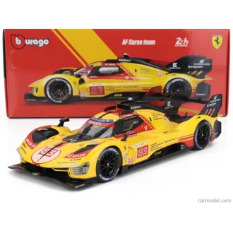   Burago FERRARI 499P 3.0L TURBO V6 TEAM AF CORSE N 83 24h LE MANS 2024 ROBERT KUBICA - ROBERT SHWARTZMAN - YIFEI YE