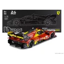 Burago FERRARI 499P 3.0L TURBO V6 TEAM FERRARI AF CORSE N 50 WINNER 24h LE MANS 2024 ANTONIO FUOCO - MIGUEL MOLINA - NICKLAS NIELSEN - CON VETRINA - WITH SHOWCASE