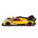 Burago FERRARI 499P 3.0L TURBO V6 TEAM AF CORSE N 83 24h LE MANS 2024 ROBERT KUBICA - ROBERT SHWARTZMAN - YIFEI YE - CON VETRINA - WITH SHOWCASE