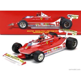   Burago FERRARI F1 312T4 N 12 WINNER SOUTH AFRICA GP KYALAMI (WITH PILOT) 1979 GILLES VILLENEUVE