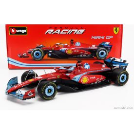   Burago FERRARI F1 SF-24 TEAM SCUDERIA FERRARI N 16 3rd MIAMI GP 2024 CHARLES LECLERC