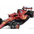 Burago FERRARI F1 SF-24 TEAM SCUDERIA FERRARI N 16 WINNER ITALY MONZA GP 2024 CHARLES LECLERC - WITH SHOWCASE