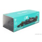 Burago MERCEDES GP F1 W14 TEAM MERCEDES-AMG PETRONAS FORMULA ONE N 63 SEASON 2023 GEORGE RUSSELL - WITH PILOT AND SHOWCASE