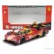 Burago FERRARI 499P 3.0L TURBO V6 TEAM FERRARI AF CORSE N 50 WINNER 24h LE MANS 2024 ANTONIO FUOCO - MIGUEL MOLINA - NICKLAS NIELSEN