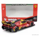 Burago FERRARI 499P 3.0L TURBO V6 TEAM FERRARI AF CORSE N 50 WINNER 24h LE MANS 2024 ANTONIO FUOCO - MIGUEL MOLINA - NICKLAS NIELSEN