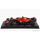 Burago FERRARI F1 SF-23 TEAM SCUDERIA FERRARI N 16 4th MONZA ITALY GP 2023 CHARLES LECLERC - WITH PILOT AND SHOWCASE