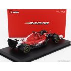 Burago FERRARI F1 SF-23 TEAM SCUDERIA FERRARI N 16 2nd LAS VEGAS USA GP 2023 CHARLES LECLERC - WITH PILOT AND SHOWCASE