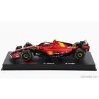 Burago FERRARI F1 SF-23 TEAM SCUDERIA FERRARI N 55 POLE POSITION 3rd MONZA ITALY GP 2023 CARLOS SAINZ - WITH PILOT AND SHOWCASE