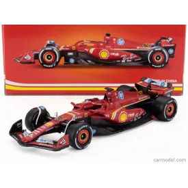   Burago FERRARI F1 SF-24 TEAM SCUDERIA FERRARI N 16 WINNER ITALY MONZA GP 2024 CHARLES LECLERC