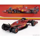 Burago FERRARI F1 SF-24 TEAM SCUDERIA FERRARI N 55 4th ITALY MONZA GP 2024 CARLOS SAINZ