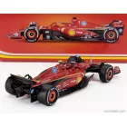 Burago FERRARI F1 SF-24 TEAM SCUDERIA FERRARI N 55 4th ITALY MONZA GP 2024 CARLOS SAINZ