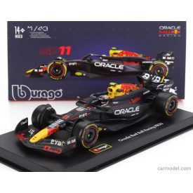   Burago Red Bull F1 RB20 TEAM ORACLE RED BULL RACING N 11 SEASON 2024 SERGIO PEREZ - WITH PILOT AND SHOWCASE
